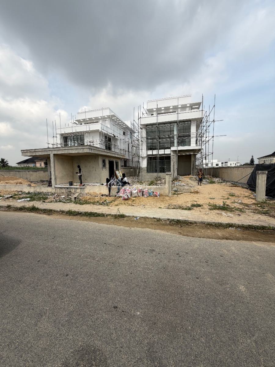 Spacious 5bedroom Fully Detached House with Bq and Pool, Royal Garden, Ajah, Lagos, Detached Duplex for Sale