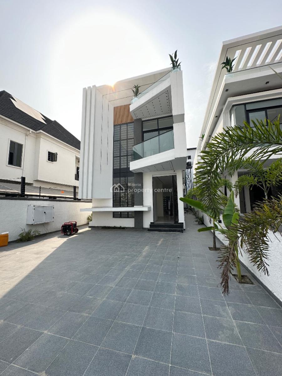 Exquisite Spacious 5 Bedroom Fully Detached Duplex with Bq and Pool, Chevron Toll Gate, Lekki, Lagos, Detached Duplex for Sale