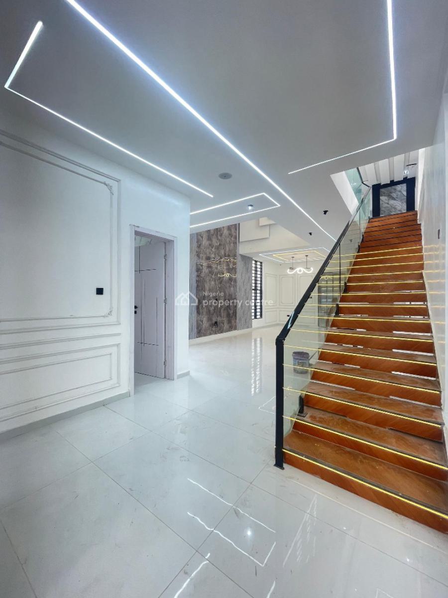 Exquisite Spacious 5 Bedroom Fully Detached Duplex with Bq and Pool, Chevron Toll Gate, Lekki, Lagos, Detached Duplex for Sale