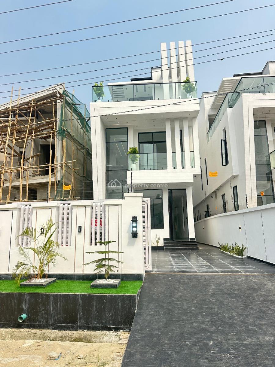 Luxurious 5 Bedroom Fully Detached Duplex with Bq, Pool, Cinema, Chevron Toll Gate, Lekki, Lagos, Detached Duplex for Sale