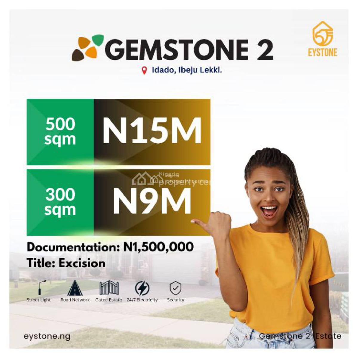 500sqm Land at Gemstone 2 Idado Eleko, Idado Eleko, Ibeju Lekki, Lagos, Nigeria, Idado, Lekki, Lagos, Residential Land for Sale