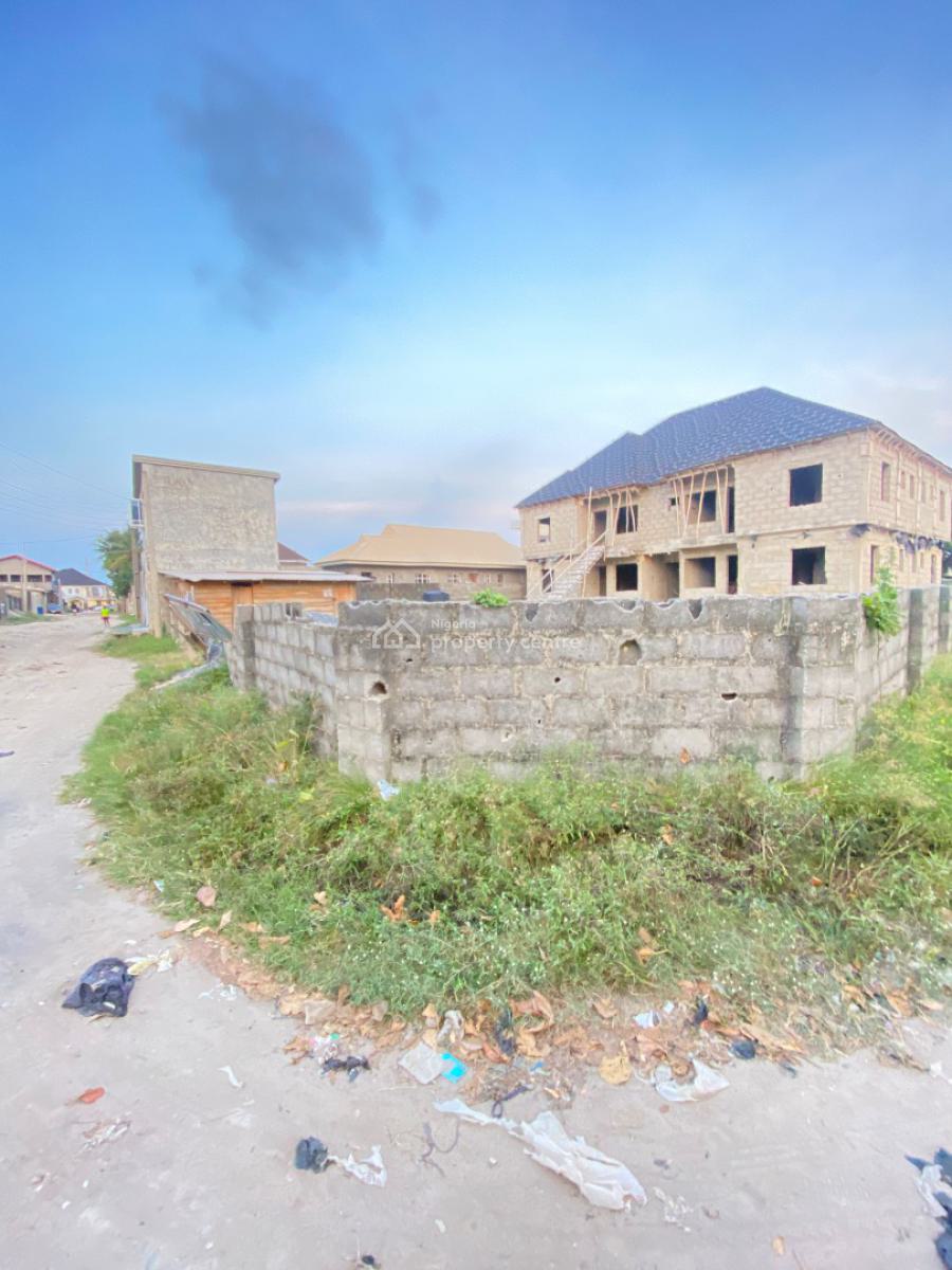 Good Deal !! 370sqm Fenced Cornerpiece Land with Cofo, Ogombo, Ajah, Lagos, Residential Land for Sale