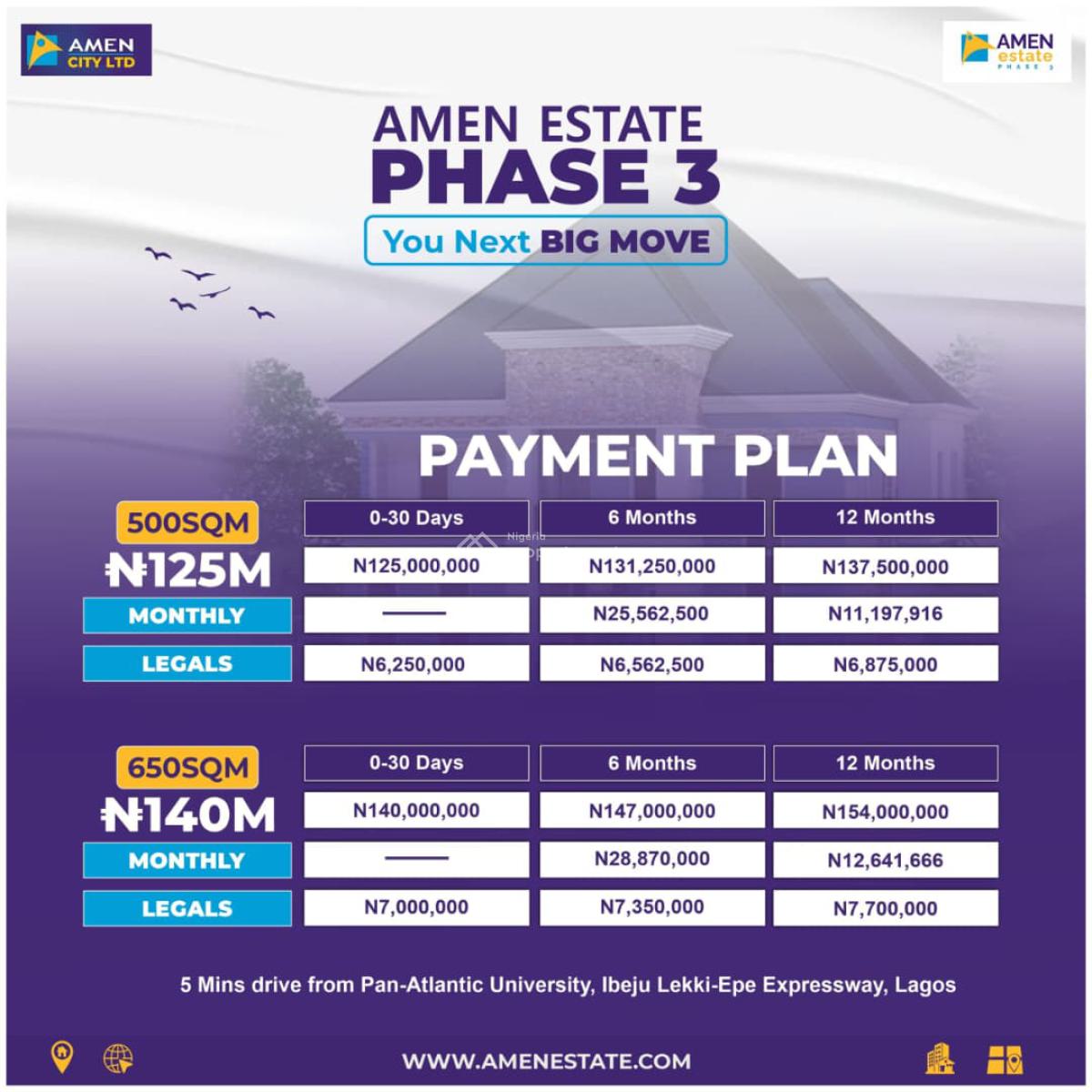 4 Bedroom Fully Ensuite Carcass Duplexes with Bq, Amen Estate Phase3, Close Proximity to Lekki Airport,deep Seaport, Ibeju Lekki, Lagos, Detached Duplex for Sale