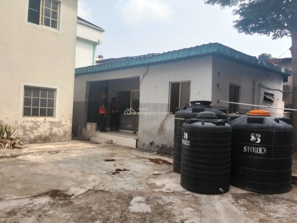 6 Bedroom Office Space with a Two Bedroom Chalet Bq, Queens Drive, Alagomeji, Yaba, Lagos, Office Space for Rent