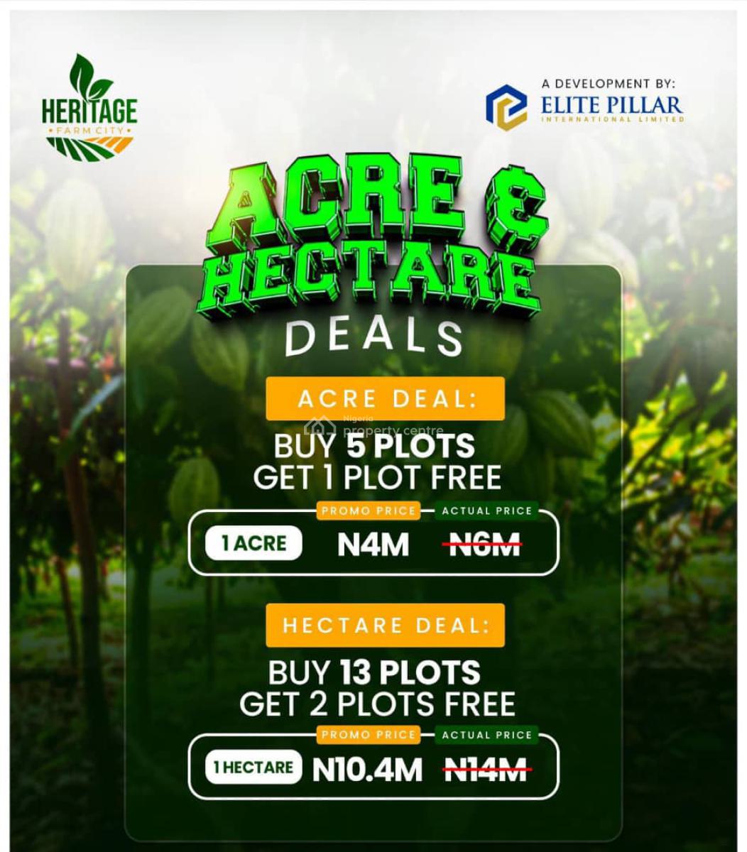 Strategically Located Farmland Suitable for Agricultural Investment, Funaab Alabata Road, Abeokuta North, Ogun, Land for Sale