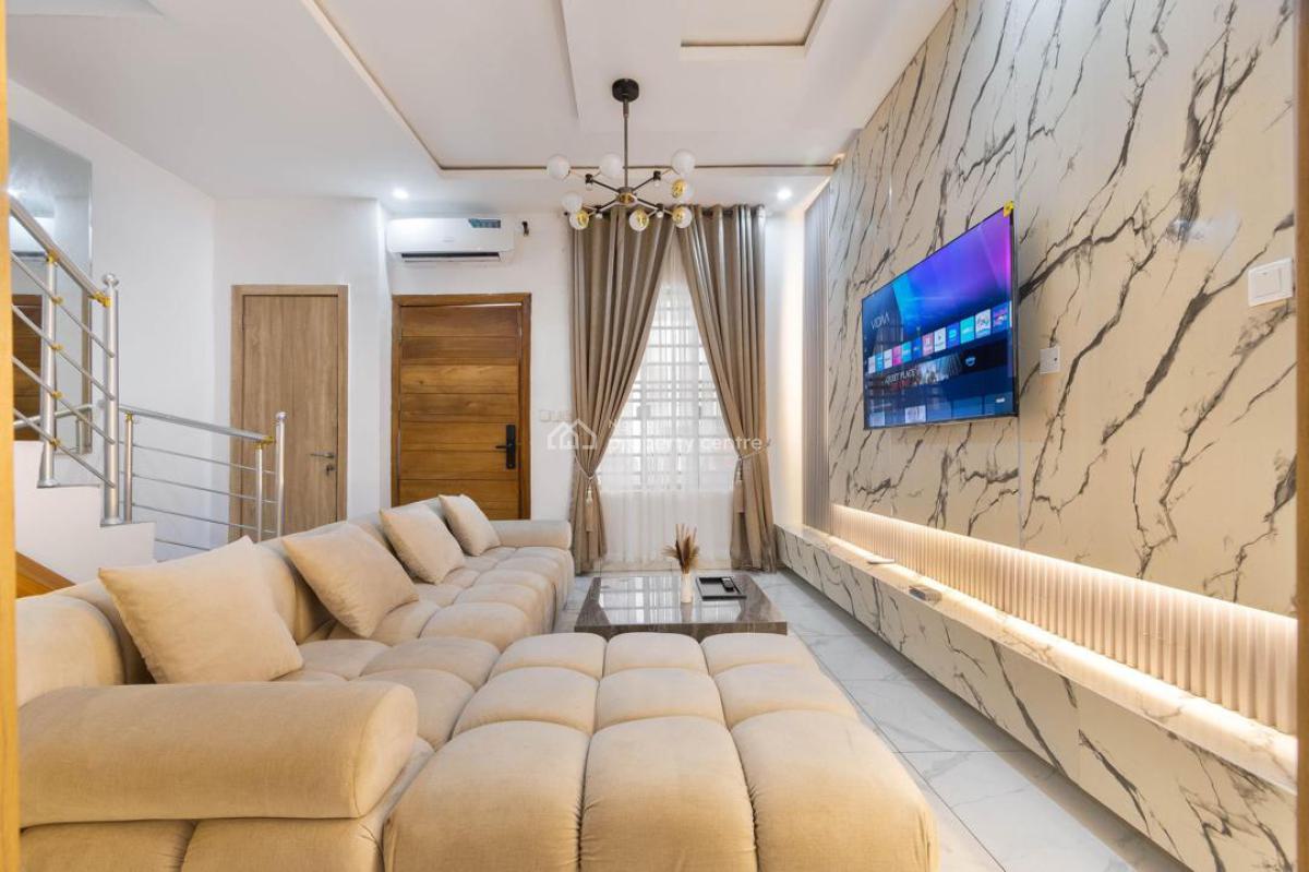 3 Bed Furnished As a 2 Bed with Cinema, Ikota, Lekki, Lagos, Terraced Duplex for Rent