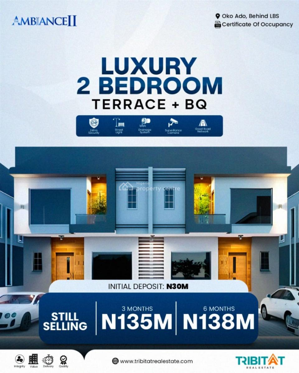 2 Bedrooms Terrace Duplex + Bq, Lagos Business School Axis, Sangotedo, Ajah, Lagos, Terraced Duplex for Sale
