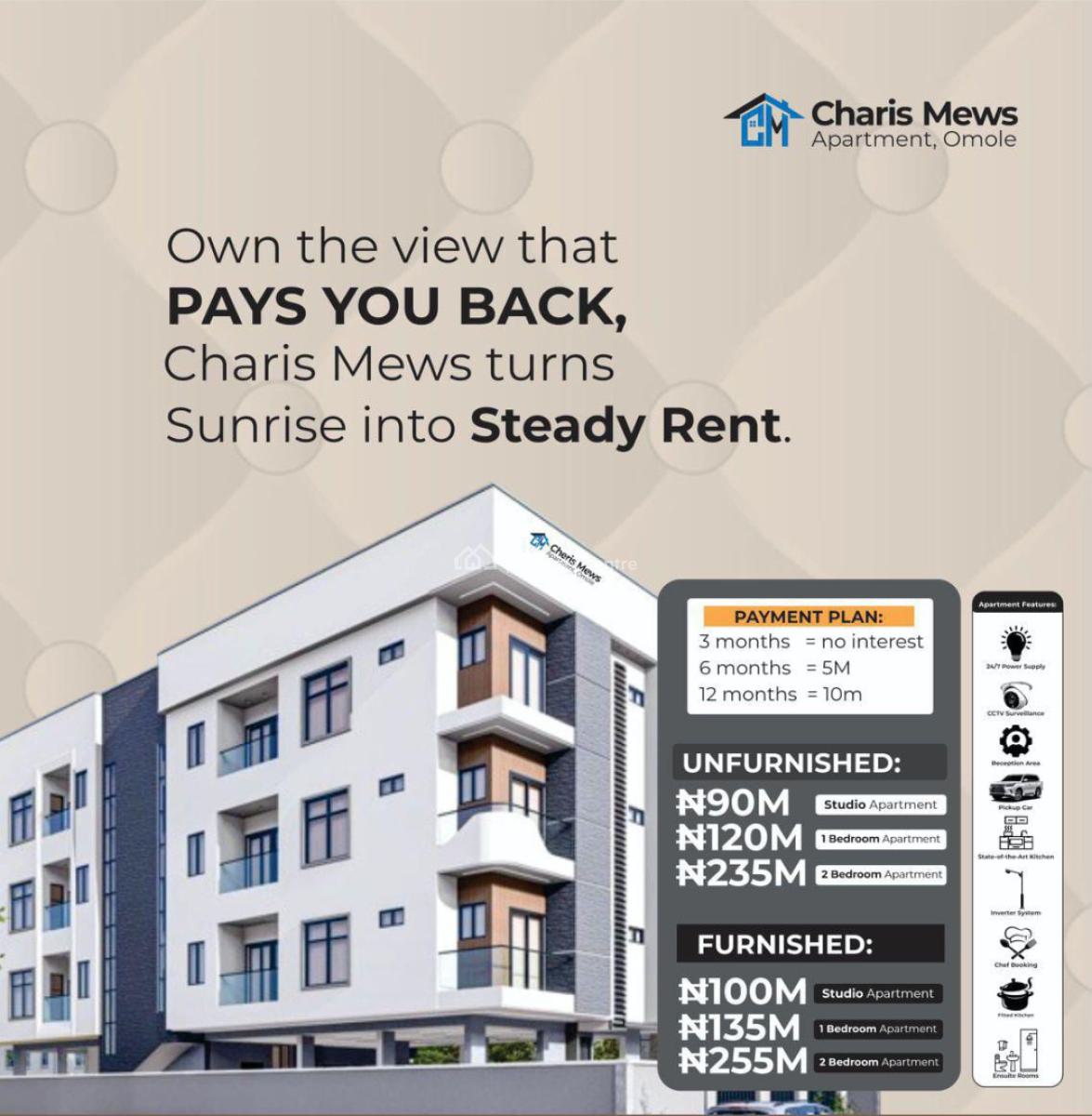 Fully Finished 2 Bedrooms Apartment Offplan Project, Omole Phase 2, Ikeja, Lagos, Block of Flats for Sale