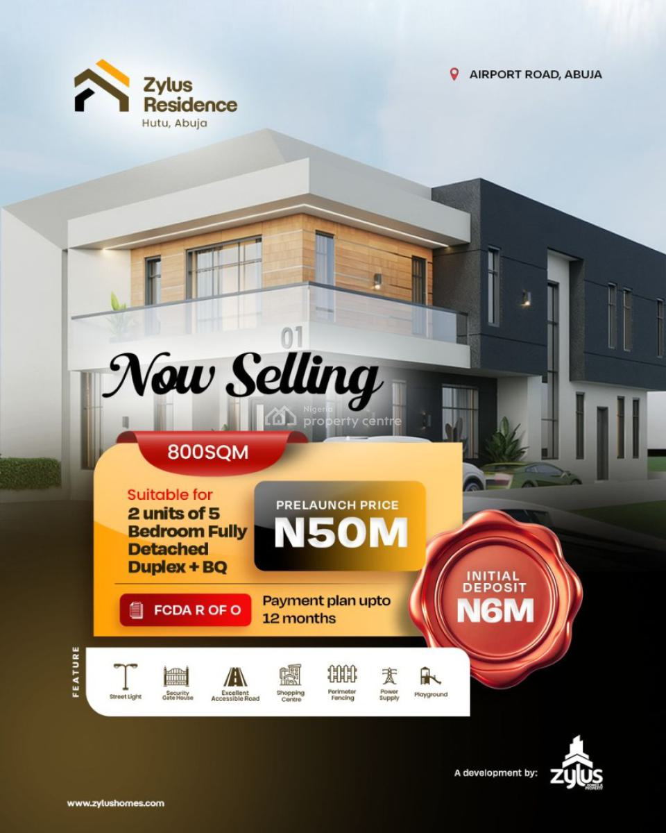 Zylus Residence, Hutu, Cultural Zones, Abuja, Residential Land for Sale