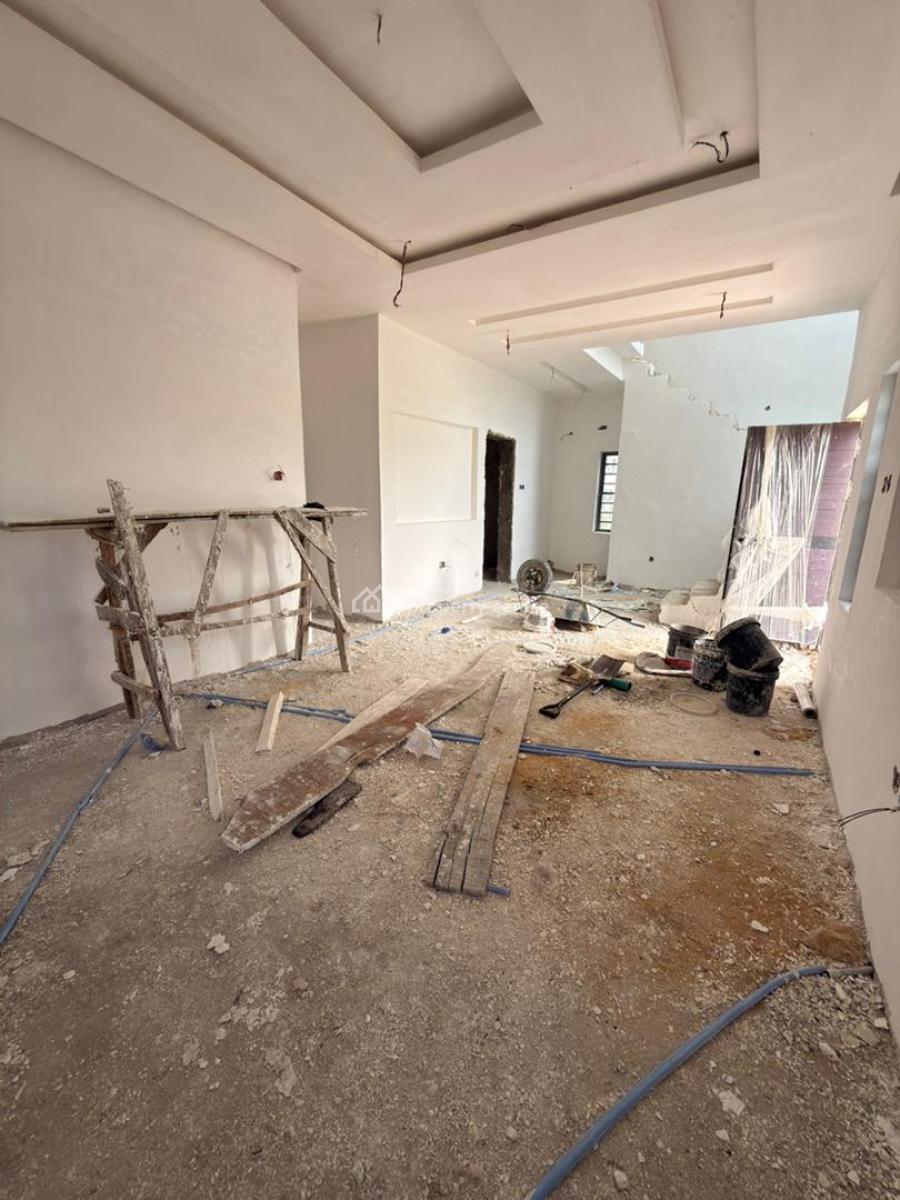 Standard Ensuit 4 Bedroom Fully Detach House (semi Finished) with Bq, Okun-ajah, Ajah, Lagos, Detached Duplex for Sale