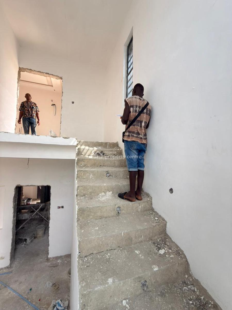 Standard Ensuit 4 Bedroom Fully Detach House (semi Finished) with Bq, Okun-ajah, Ajah, Lagos, Detached Duplex for Sale