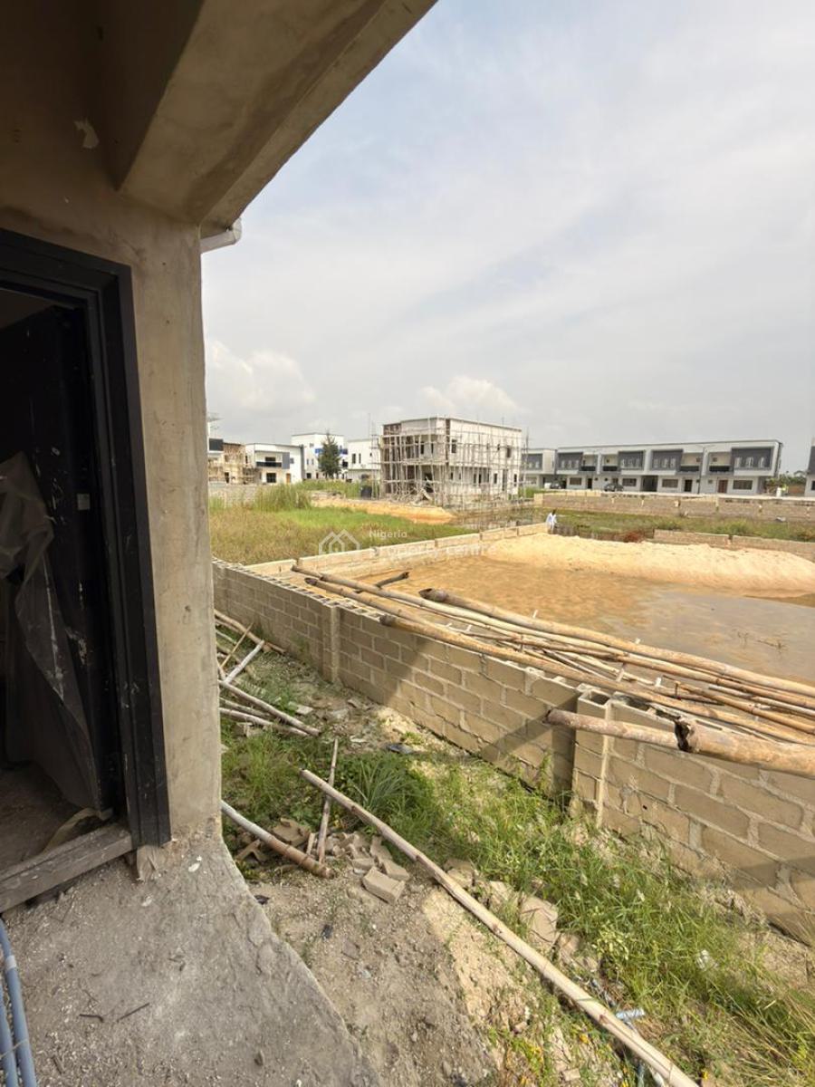 Standard Ensuit 4 Bedroom Fully Detach House (semi Finished) with Bq, Okun-ajah, Ajah, Lagos, Detached Duplex for Sale