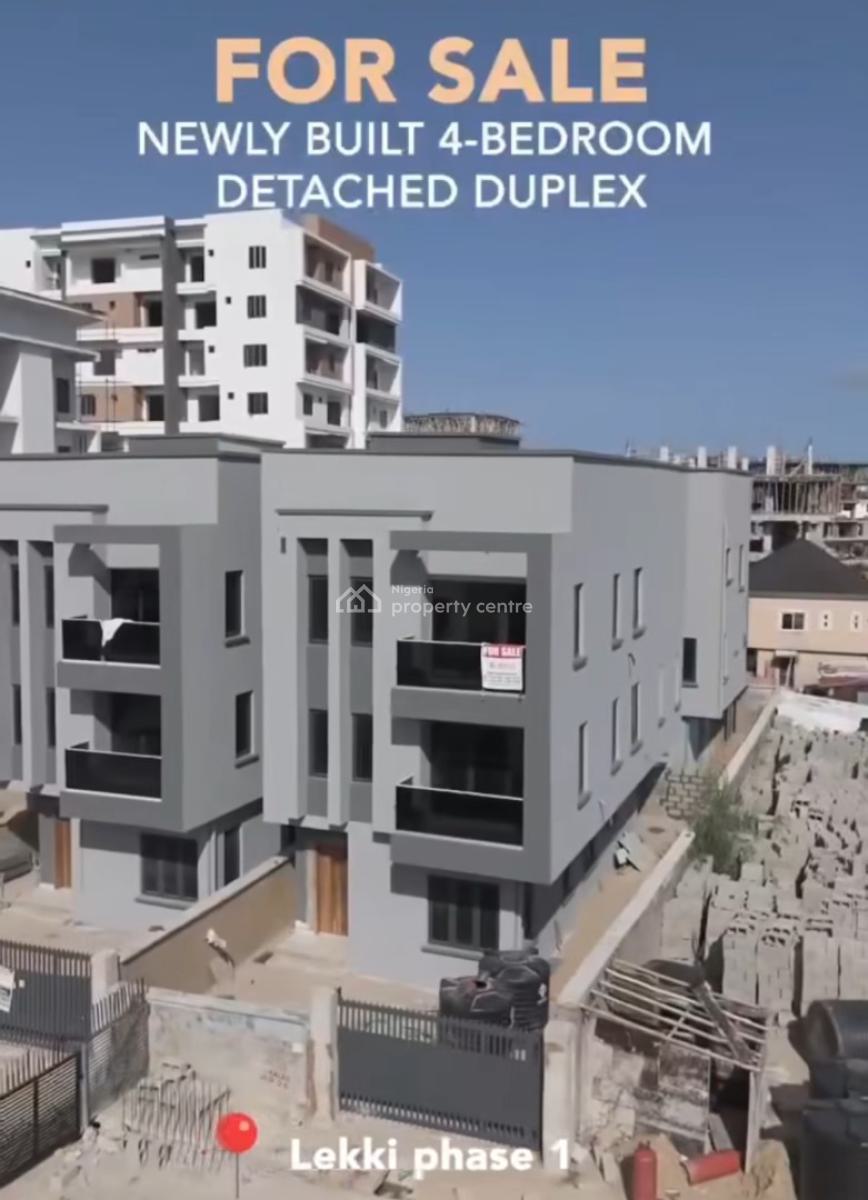 4 Bed Massive Walk-in Closet * ⁠fully Fitted Kitchen * Family Lounge, Lekki Phase 1, Lekki, Lagos, Detached Duplex for Sale