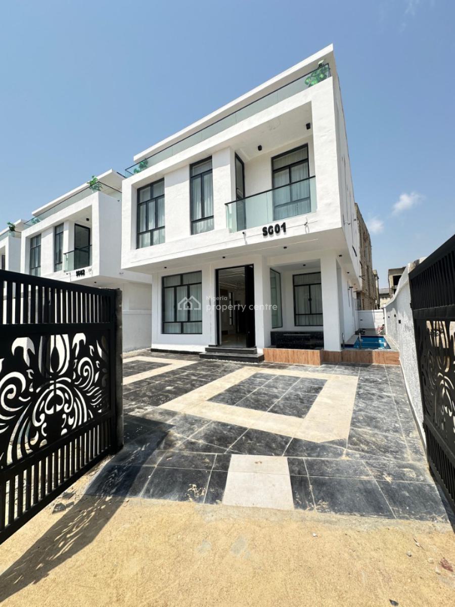 Exquisite 5 Bedroom Fully Detached Duplex with Bq and Swimming Pool, in a Prestigious Estate in The Heart of Chevron, Lekki, Lagos, Detached Duplex for Sale