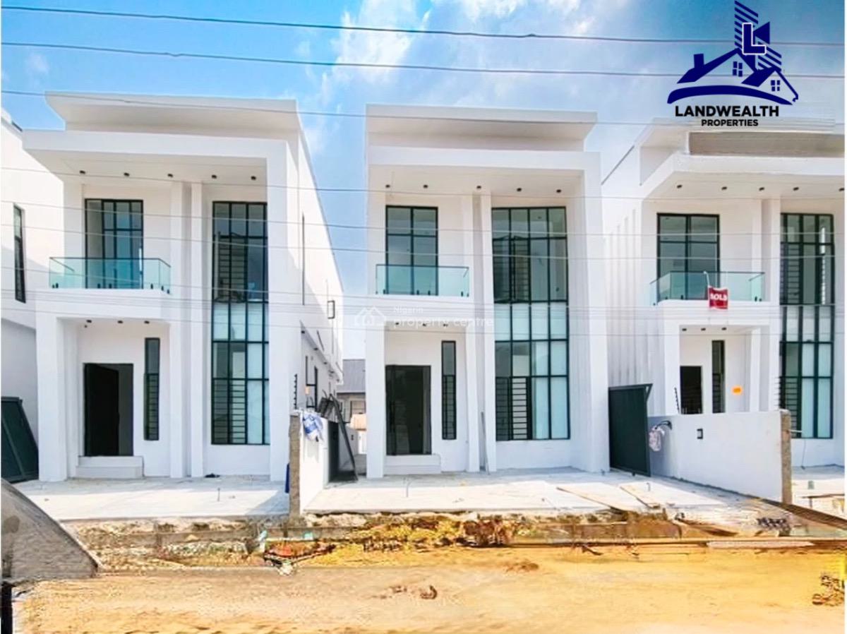 Tastefully 4 Bedroom Fully Detached Duplex with Bq, Secure Estate After Lbs Ajah Lagos, Sangotedo, Ajah, Lagos, Detached Duplex for Sale