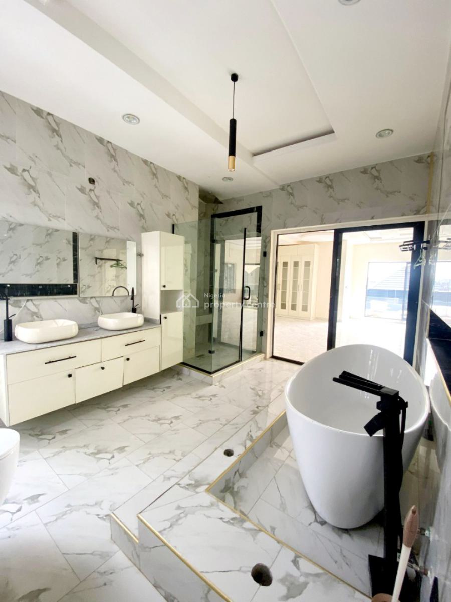 Exquisitely Finished 5 Bedroom Detached Duplex with Rooftop Loun & 1bq, Ikota Gra Estate, Ikota, Lekki, Lagos, Detached Duplex for Rent