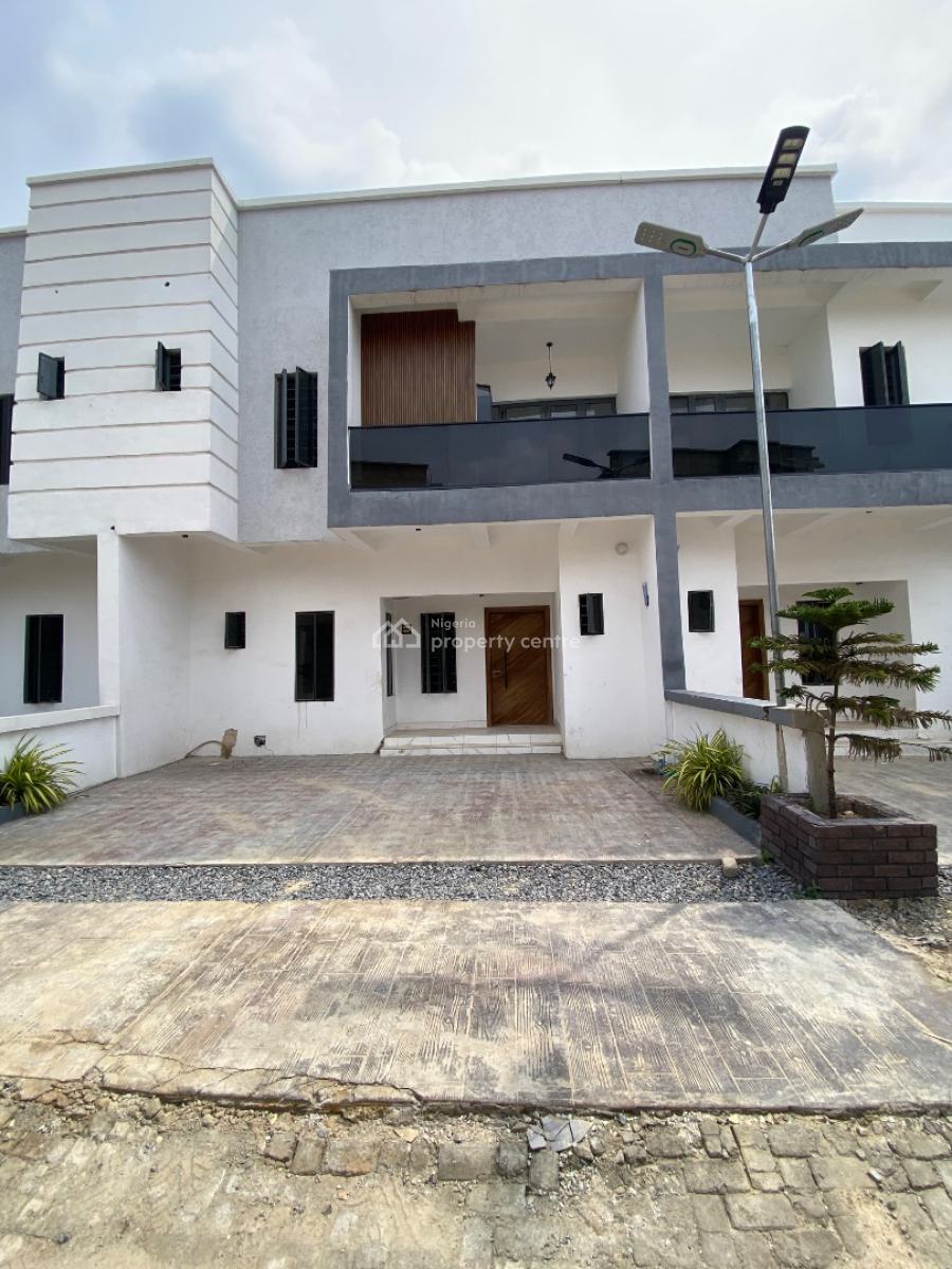 Newly Built 4bedroom Terrace Duplex, Gated Estate By Sky Mall Before Shop Rite, Sangotedo, Ajah, Lagos, Terraced Duplex for Sale