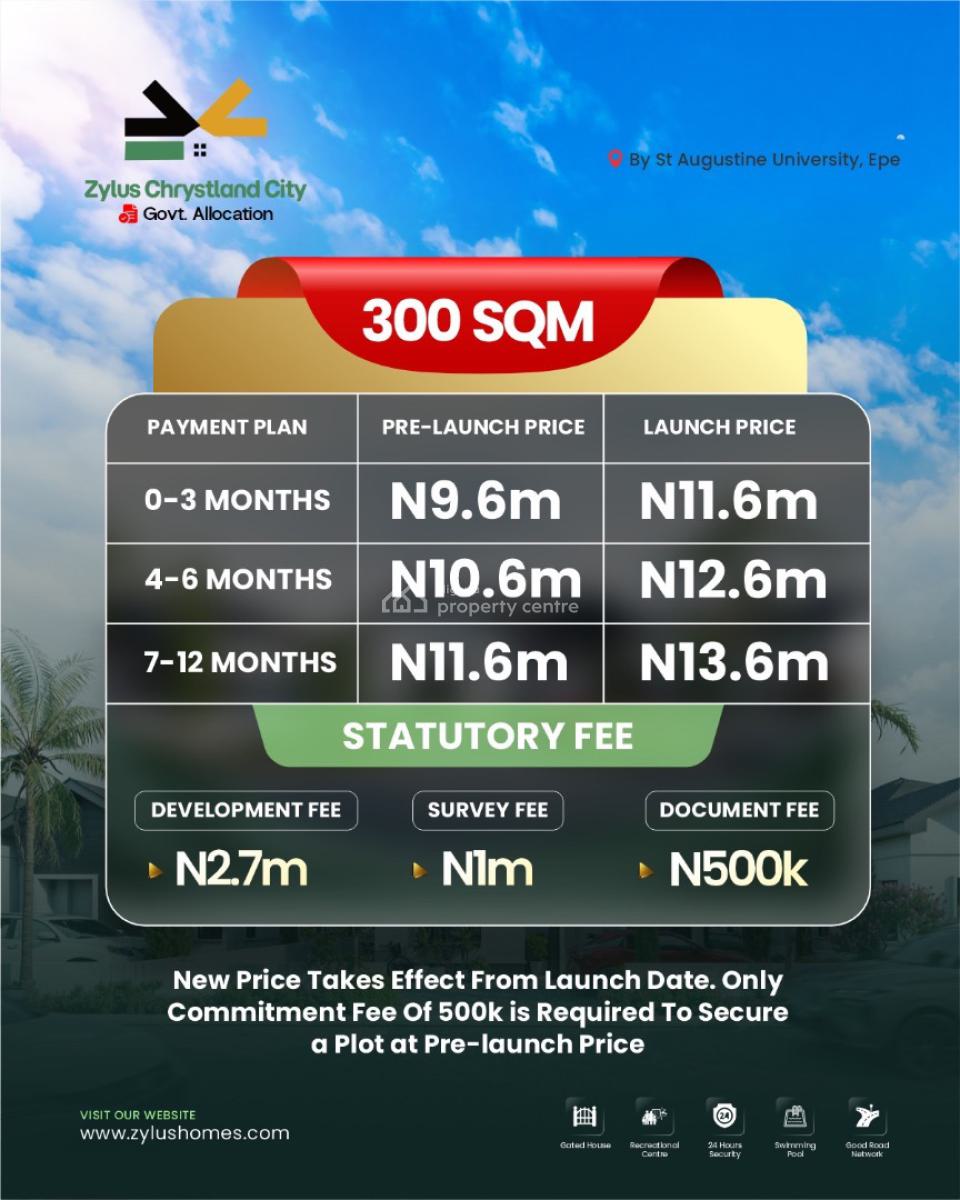 Government Allocation Land, Saint Augustine University, Epe, Lagos, Residential Land for Sale