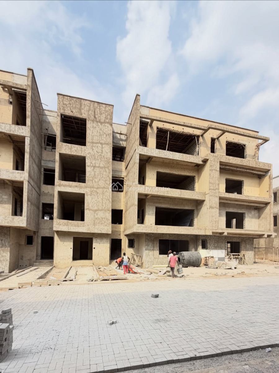 3 Beds + Bq  Elevator  Semi Finished, Gaduwa, Abuja, Block of Flats for Sale
