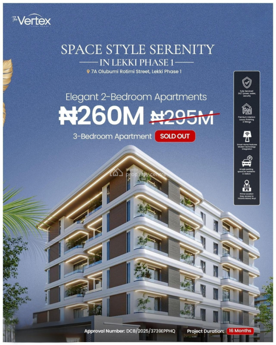 The Vertex Luxury 2 Bedroom Apartment Suitable for Airbnb Apartment, Lekki Phase 1 Lagos, Lekki Phase 1, Lekki, Lagos, Flat / Apartment for Sale