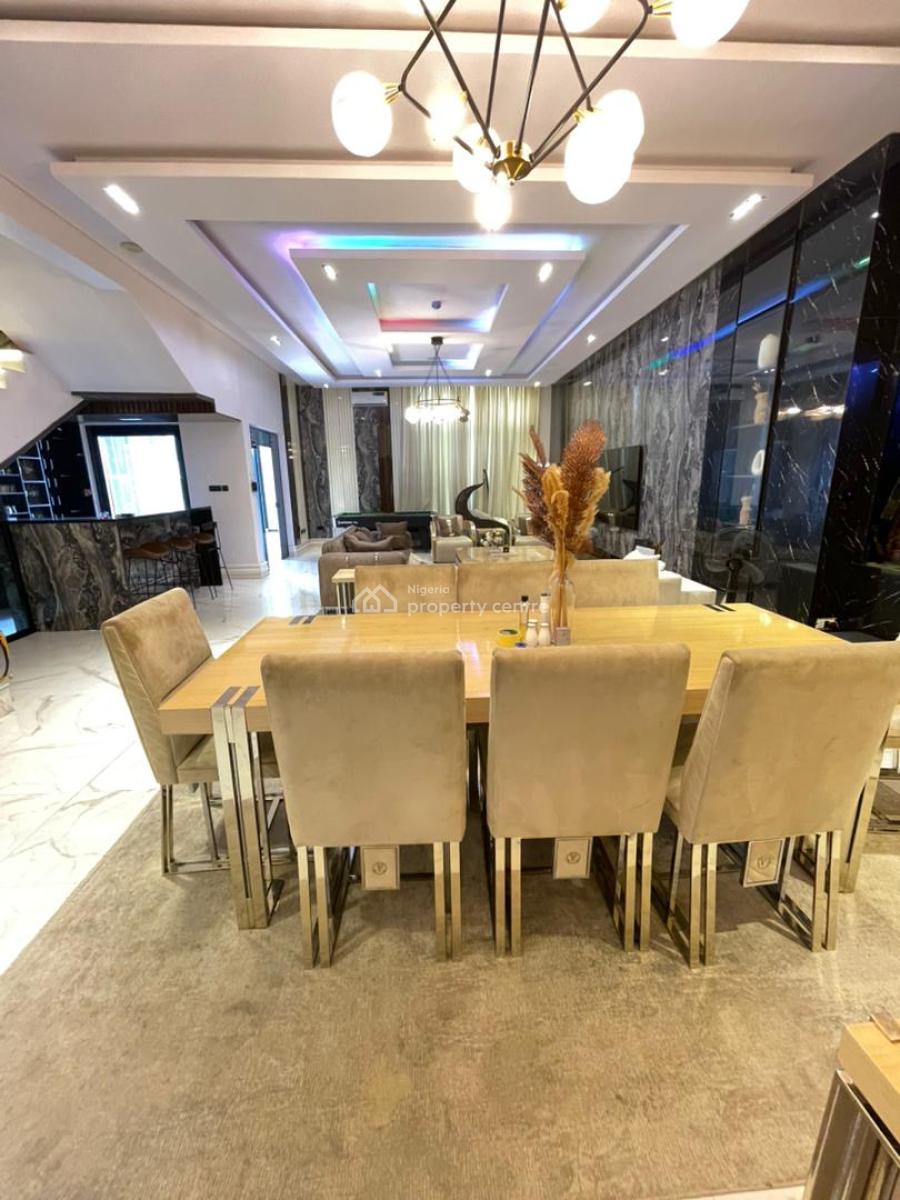Luxury Fully Furnished 6 Bedroom Fully Detached Duplex with 2 Massive, Pinnock Beach Estate, Osapa, Lekki, Lagos, Detached Duplex for Rent