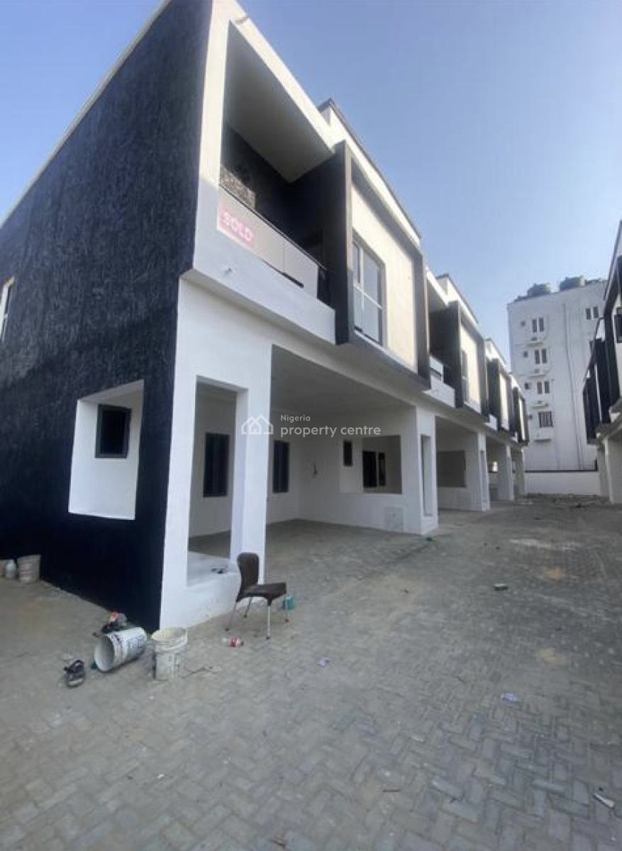 Luxury Brand New 4bedroom Terrace House, New Road, Lekki, Lekki, Lagos, Terraced Duplex for Rent