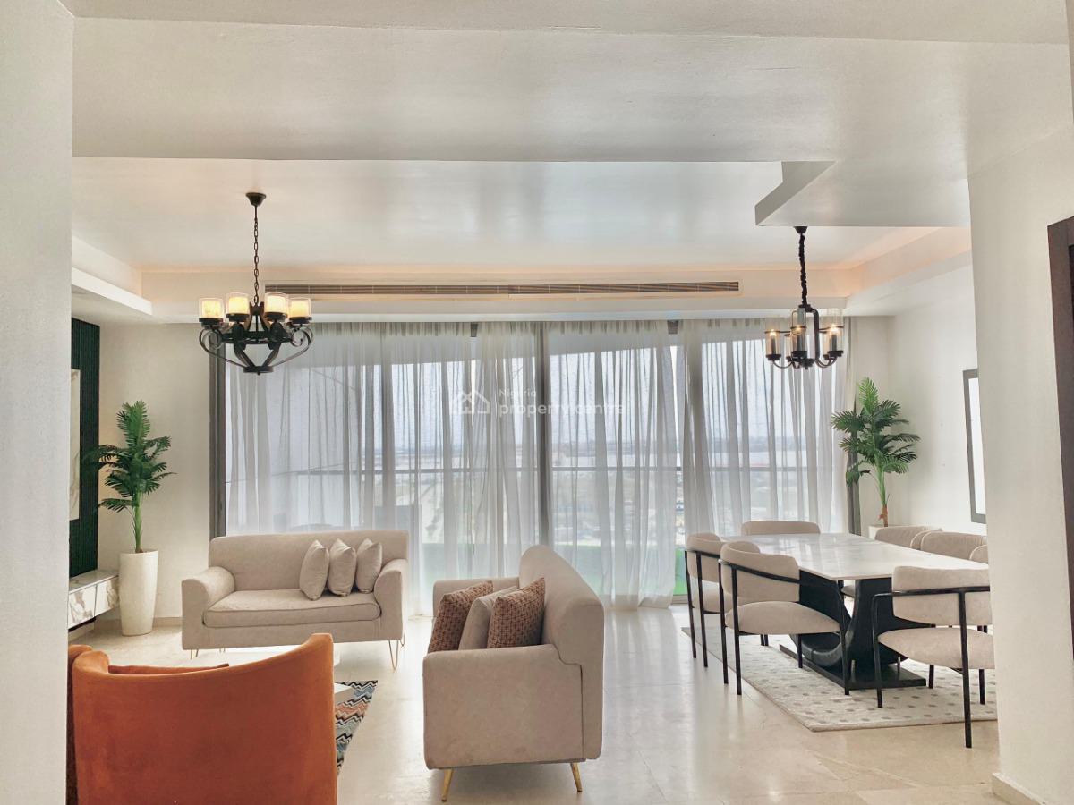 Luxury 3 Bedroom with Swimming Pool, Spa, Gym, Ocean & City View, Eko Atlantic City, Lagos, Flat / Apartment Short Let