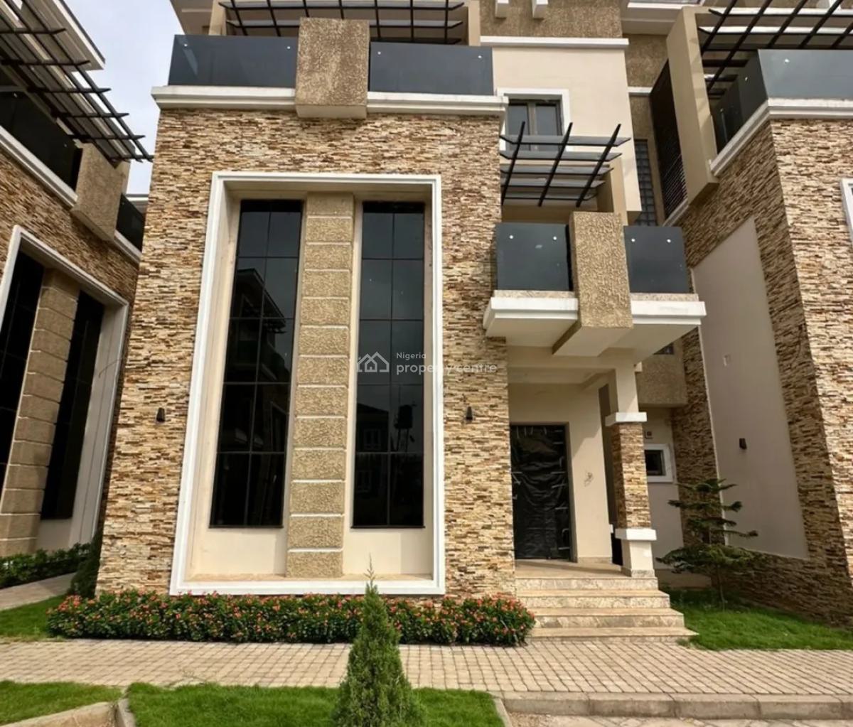 Newly Built 4 Bedrooms Terraced Duplex with Bq + Swimming Pool, Jahi, Abuja, Terraced Duplex for Sale