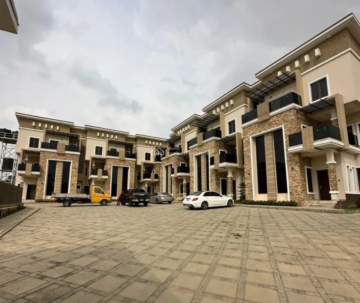 Newly Built 4 Bedrooms Terraced Duplex with Bq + Swimming Pool, Jahi, Abuja, Terraced Duplex for Sale