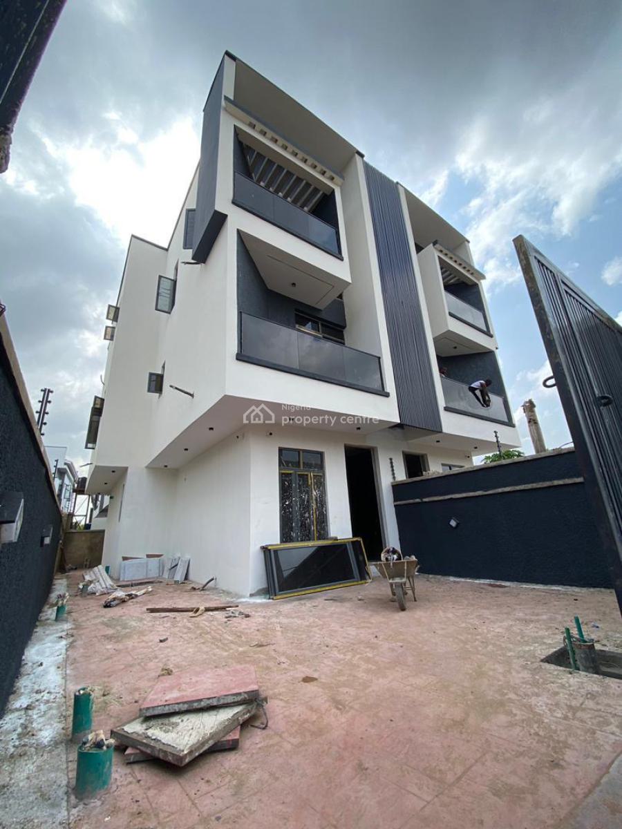 Newly Built 4 Bedroom Semi-detached Duplex Plus Bq  in a Very Serene E, Adeniyi Jones, Ikeja, Lagos, Detached Duplex for Sale