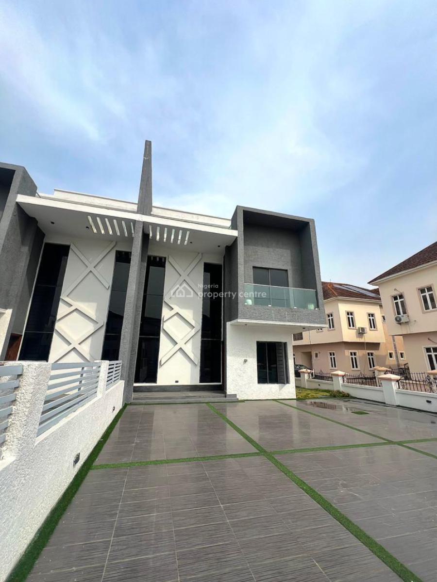 Self-compound 5-bedroom Semi-detached House with Swimming Pool and Bq, Osapa, Lekki, Lagos, Detached Duplex for Sale