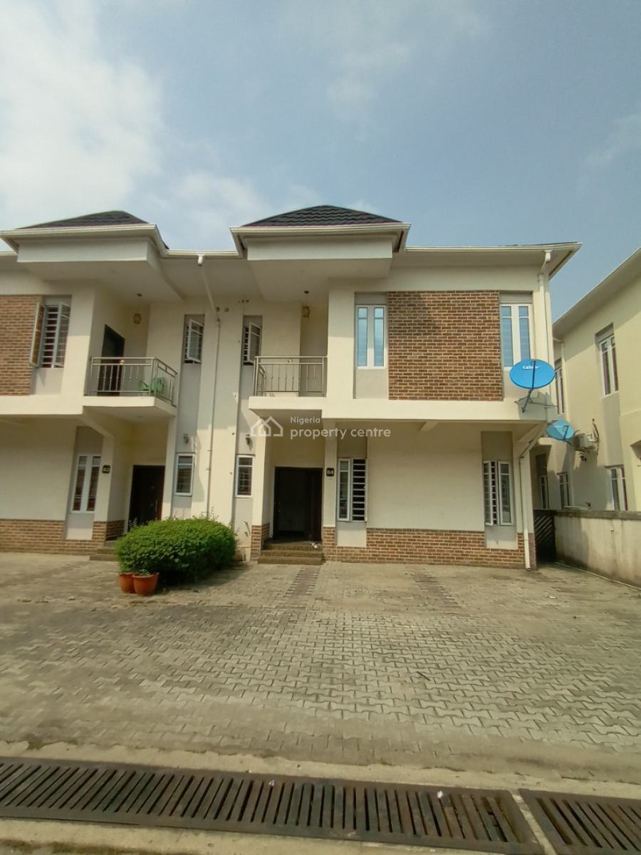 4 Bedroom Semi Detached Duplex with Bq, Off Mobil Road, Ikota, Lekki, Lagos, Flat / Apartment for Rent