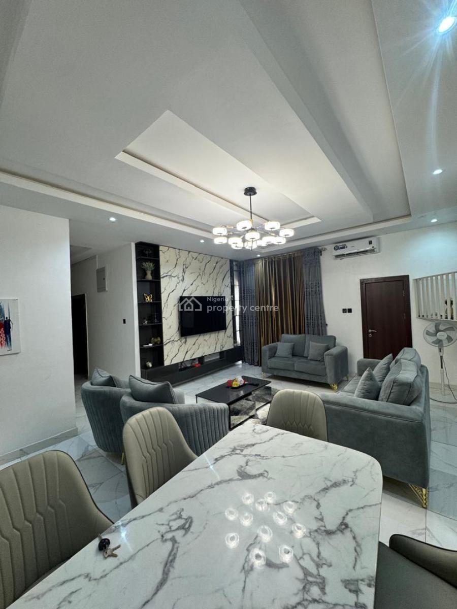 Newly Built Furnished & Serviced 3bedrooms Apartment Upstairs, Close to Admiralty Way Lekki Lagos., Lekki Phase 1, Lekki, Lagos, House for Rent