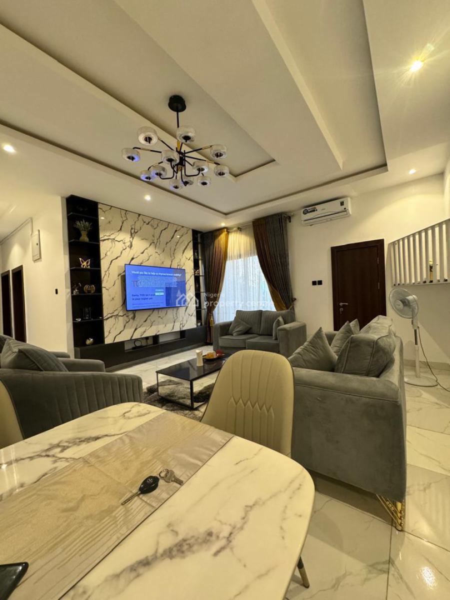 Newly Built Furnished & Serviced 3bedrooms Apartment Upstairs, Close to Admiralty Way Lekki Lagos., Lekki Phase 1, Lekki, Lagos, House for Rent