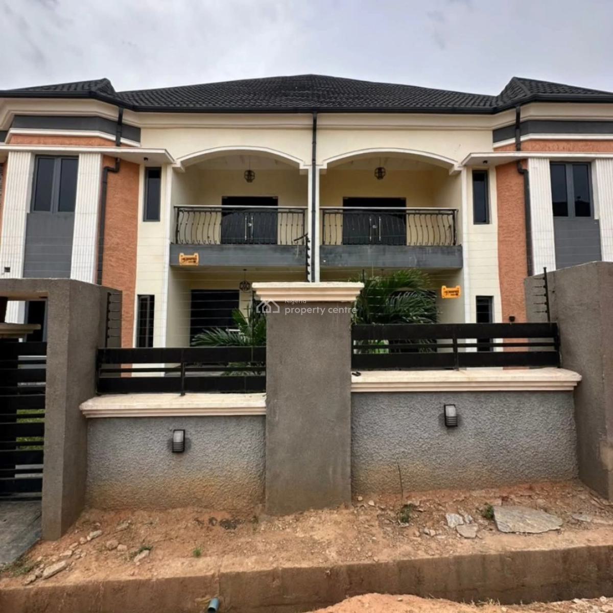 4 Bedrooms Gated Semi Detached Duplex with a Room Bq and an Indoor Swimming Pool, Wuye, Abuja, House for Sale