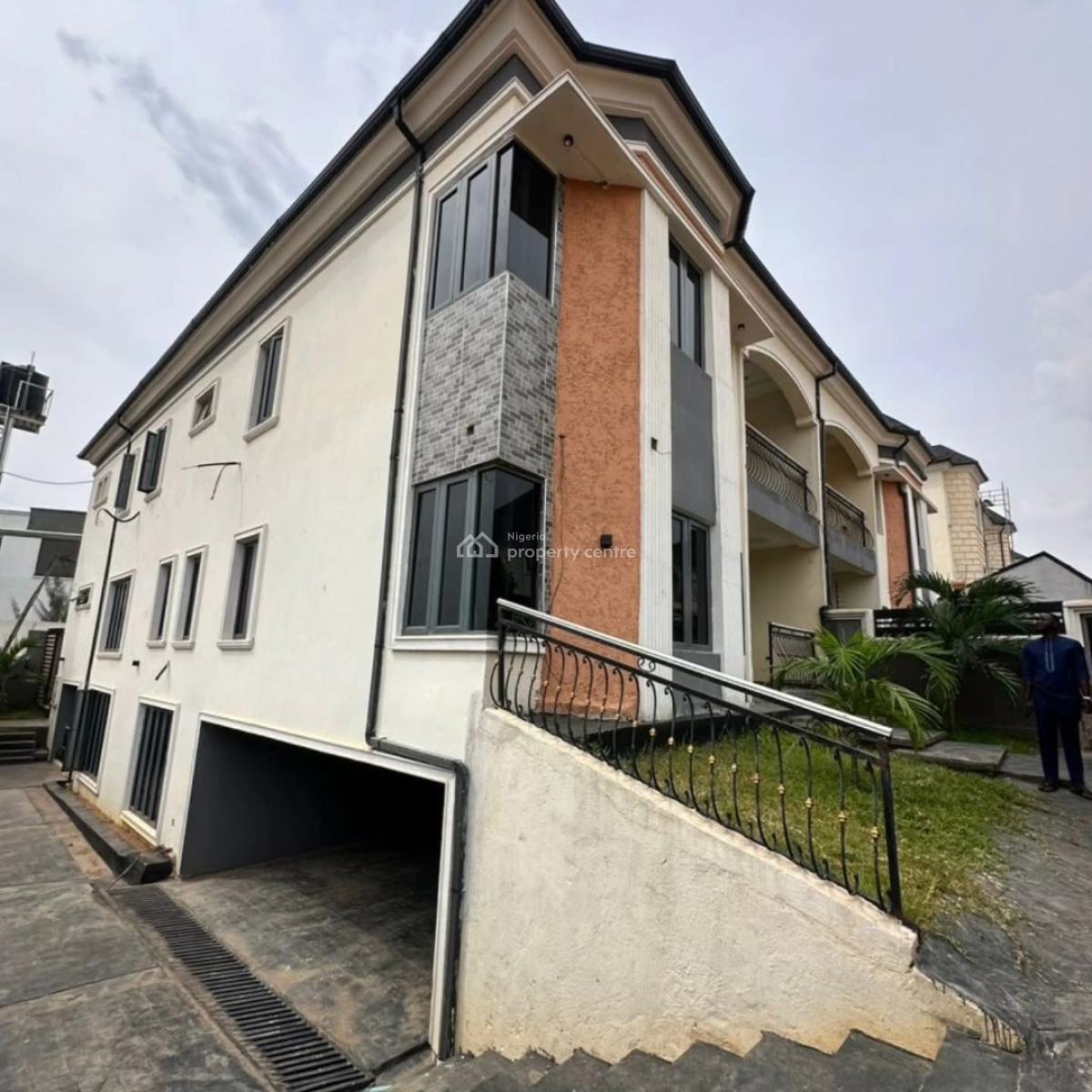 4 Bedrooms Gated Semi Detached Duplex with a Room Bq and an Indoor Swimming Pool, Wuye, Abuja, House for Sale