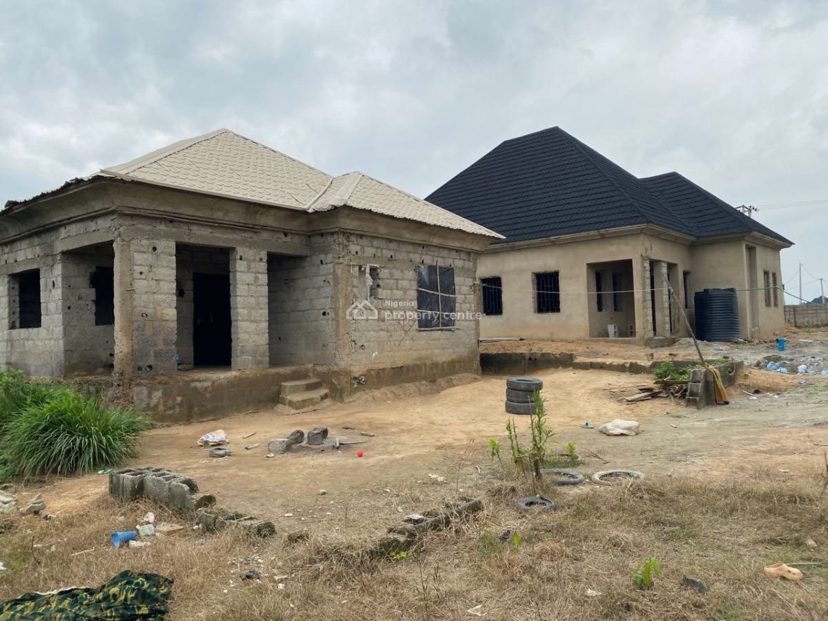 Carcass 3 Bungalow in Already Developed Estate, Behind Amac Market, Fha (f.h.a), Lugbe District, Abuja, Detached Bungalow for Sale