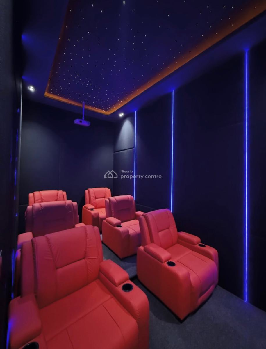 Luxury 5 Bedroom Fully Detached Duplex with Cinema Pool/, Chevron, Lekki, Lagos, Detached Duplex for Rent