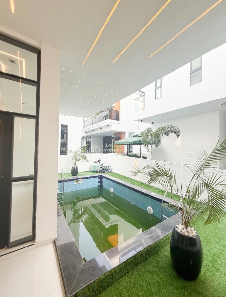 Luxury 5 Bedroom Fully Detached Duplex with Cinema Pool/, Chevron, Lekki, Lagos, Detached Duplex for Rent
