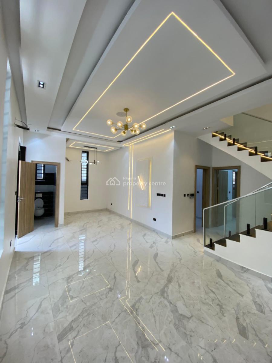 Luxury 4 Bedroom Fully Detached Duplex with Bq ., Chevron , Lekki, Lekki Phase 2, Lekki, Lagos, Semi-detached Duplex for Sale