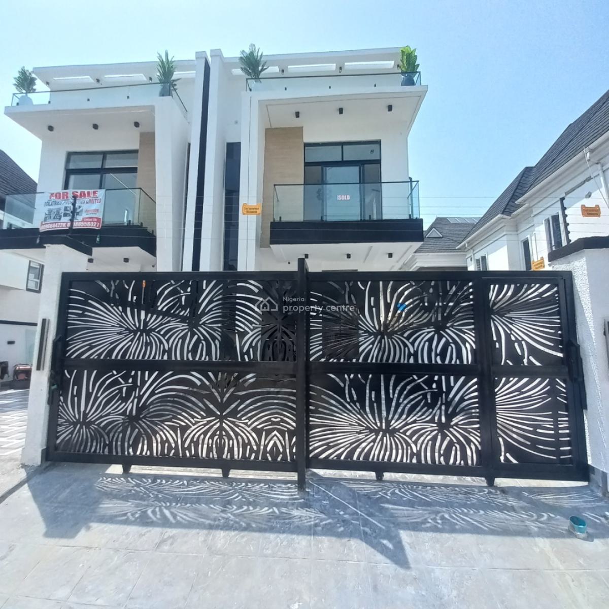 Luxury 4 Bedroom Semi-detached Duplex with Bq, Chevron Toll Gate, Orchid Road, Lekki, Lagos, Semi-detached Duplex for Sale