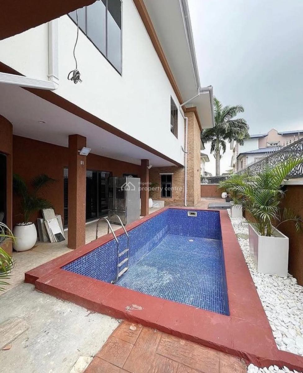 Well-finished and Self-serviced 5 Bedroom En-suite House with Swimming, Lekki Phase 1, Lekki, Lagos, House for Rent