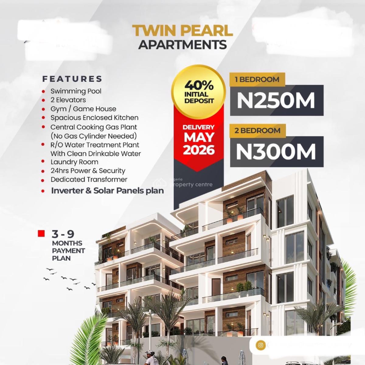 Brand New 1 & 2 Bedrooms Apartment, Lekki Phase 1, Lekki, Lagos, Flat / Apartment for Sale