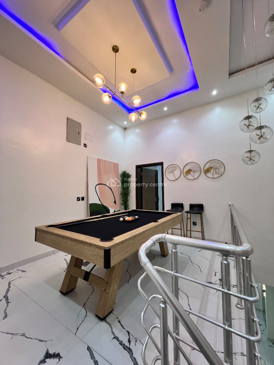Luxury 5 Bedroom Detached Duplex with Snooker & Bq, Chevron Estate, Lekki Phase 1, Lekki, Lagos, Terraced Duplex for Rent