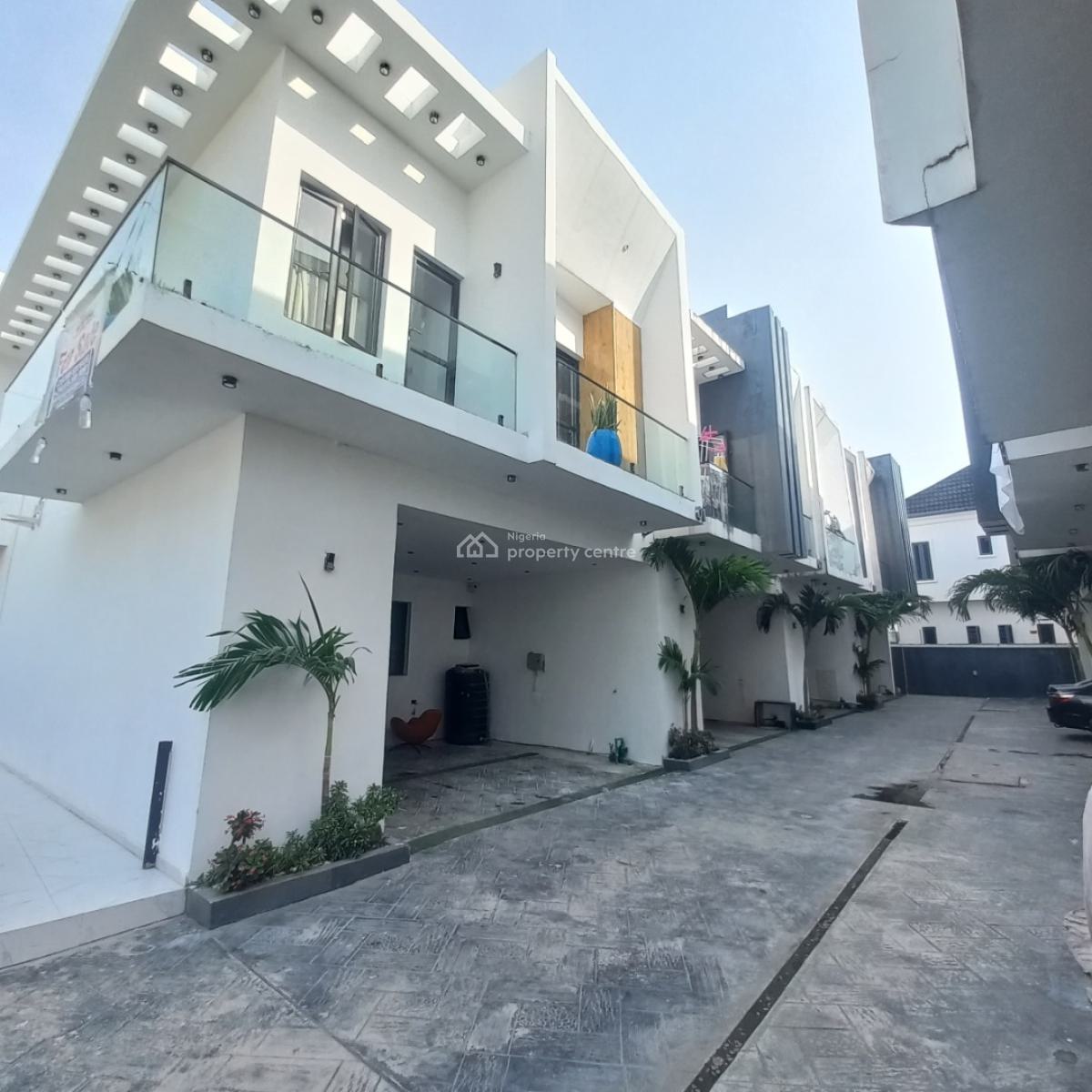 Furnished Luxury 4 Bedroom Terrace Duplex with Pool, Chevron Toll Gate,orchid Road, Lekki, Lagos, Terraced Duplex for Sale
