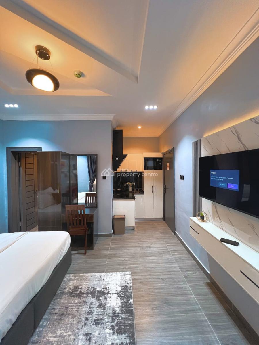 Spacious Studio Serviced Apartment with Pool, Opebi, Ikeja, Lagos, Flat / Apartment Short Let