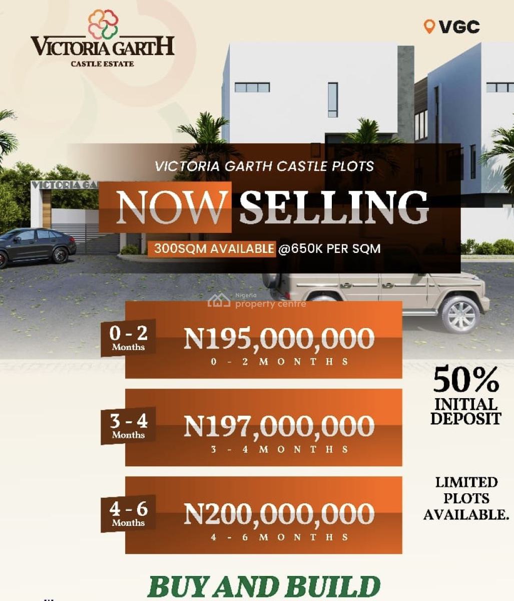 Developed Dry Land Ready for Buy and Build, Victoria Gath Estate C of O Located 10mins Drive From Chevron, Vgc, Lekki, Lagos, Mixed-use Land for Sale