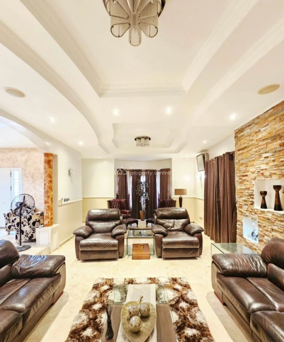 5 Bed Fully Furnished with  Swimming  Pool  Fully Fitted Kitchen, Royal Garden  Estate Ajah Lagos., Ajah, Lagos, Detached Duplex for Sale