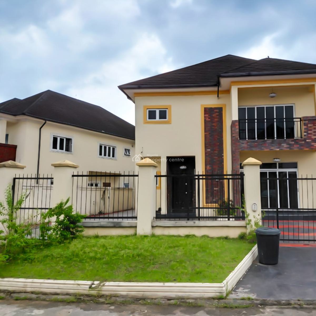 4 Bedroom Duplex with 2 Rooms Bq in a Secure Estate with 24hrs Light, Peter Odili Road, Golf Estate, Trans Amadi, Port Harcourt, Rivers, Detached Duplex for Rent