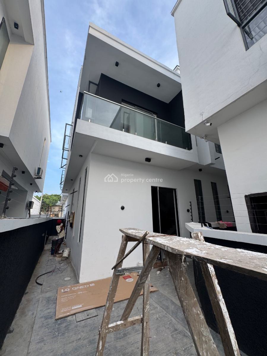 Four Bedroom Semi Detached Duplex with Bq, Chevron, Lekki, Lagos, Semi-detached Duplex for Rent
